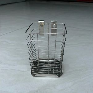 Ống Đũa Inox Dạng Lưới 1–2–3 Ngăn Treo Tường Có Lỗ Thoát Nước Tiện Dụng Cho Nhà Bếp