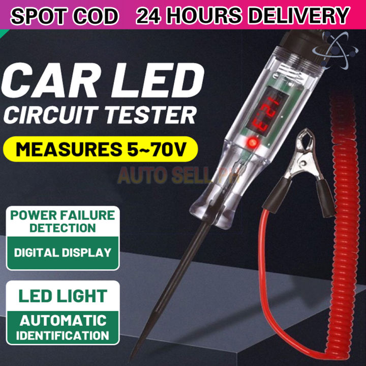 Original Circuit Tester 6V- 24V DC Car Truck Voltage Circuit Tester ...