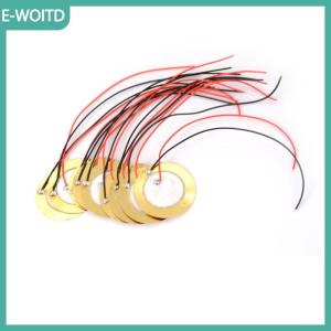 【E-WOITD】 10 cái 27mm âm thanh cảm biến kích hoạt trống đĩa + dây đồng Piezo yếu tố