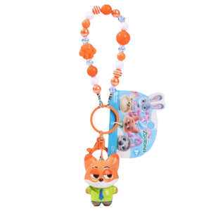 FLYING Cartoon Character Judy Nick Keychain Pendant Design Silicone Doll Keychain Cute Couple Keychain Anime Fan