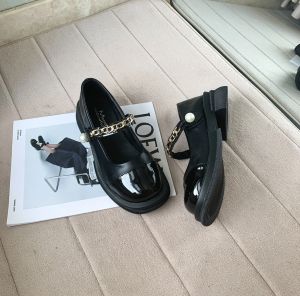 One for all พร้อมส่งจากไทย TX600 รองเท้า Mary Jane รองเท้าส้นสูงแบบสบาย ๆ หนา1.5 นิ้ว สไตล์ฝรั่งเศส สำหรับผู้หญิง