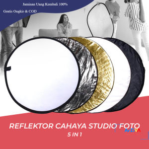 TaffSTUDIO Reflektor Cahaya Studio Foto 5 in 1 Diameter 58 cm - CL-RT50 - Black