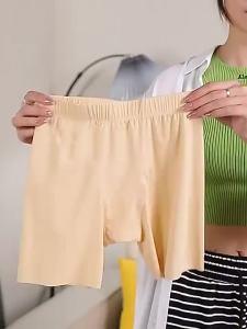 Womens Seamless Safety Shorts - Anti-Peek Boyleg Panties (Cotton Gusset)  Invisible Under Dresses & Anti-Chafing Underwear  Comfort Shorts for Skirts