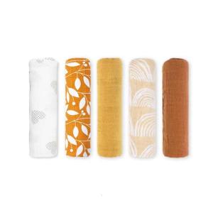 5Pcs Baby Facecloth Toddler Bath Towel Handkerchief Cotton Cloth Soft Washcloth