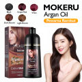 READY STOK !!! MOKERU Color Shampoo Argan Oil Dye Hair / Sampo Semir Herbal Alami 500ml. 