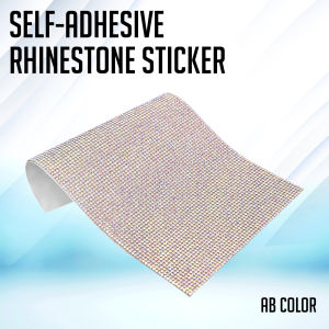 PaperCorner Ph - 12x20cm Self-Adhesive Crystal Rhinestones Sticker for DIY Decoration