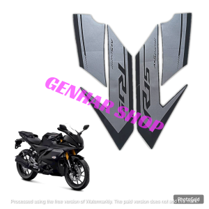 STIKER STRIPING LIS LES BODY MOTOR YAMAHA R15 CONNECTED 2025 FULL HITAM