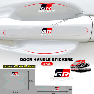 stiker sticker bening transparan pelindung outer handle GR sport 8pcs