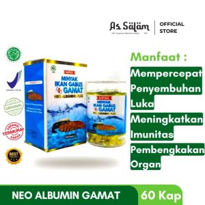 Kapsul Ikan Gabus Neo Albumino Tinggi Albumin untuk Penyembuhan Luka Luar dan Dalam - 60 Kapsul