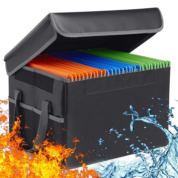 Fireproof File Box File Storage Box,Fireproof Storage File Cabinet with ...