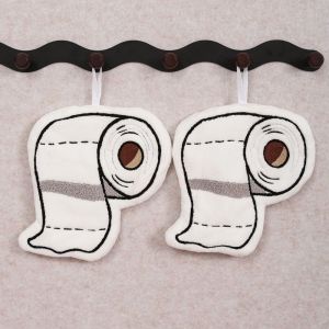 CMIEWN5 Super Absorbent Roll Paper Hand Towel Funny Soft Coral Fleece Towel Creative Thickened Dish Towel Kitchen