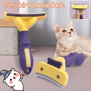 One Press Hair Release Pet Grooming Brush Removing Floating Fur Pet Hair Comb Pelepasan Rambut