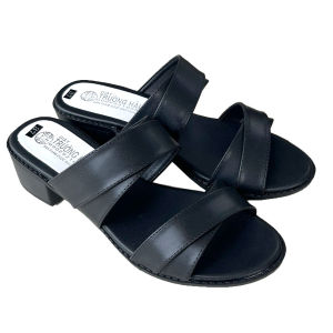 Dép nữ quai ngang Trường Hải cao gót đế vuông 4cm DCG021