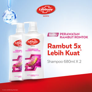 Lifebuoy Shampoo Perawatan Rambut Rontok 680gr x2 - Anti Hairfall Anti Hairfall Lawan Kuman Penyebab Masalah Rambut & Rontok​