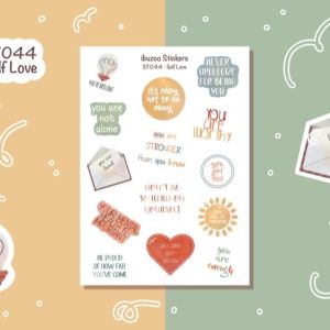 Sticker tự thiết kế - sticker sheet self love - hình dán sổ nhật kí bullet journal - unim040