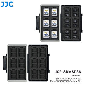 JJC Ultra Thin Memory Card Case Large Capacity Flash Card Storage Box Protection Holder for SD Micro SD MSD TF XQD CFexpress Type A B NS Nintendo Switch Card&M.2 2280 SSD Solid State Drive