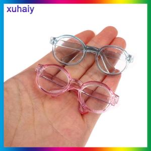 xuhaiy Plush Doll Glasses Accessory Round Frame 6.5/9.5cm Eyewear Clear Lens