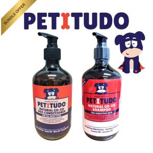 PETITUDO Bundle for Dog shampoo and Conditioner 500ml each (WORTH $70) Support local Seller