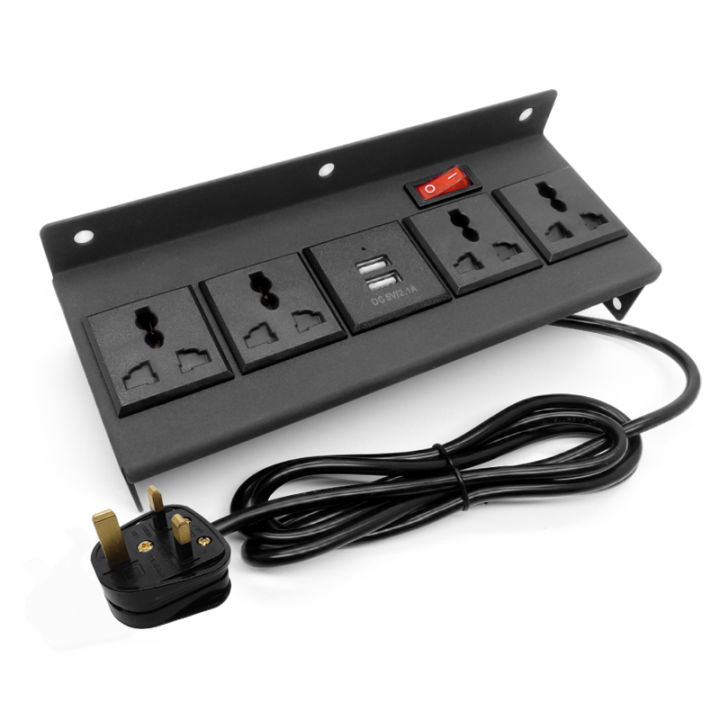 Power Strip Desktop Hidden Installation Power Universal output socket with Switch Extension Plug