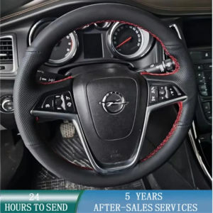 ZZSA Customized Car Steering Wheel Cover Hand Sewing Microfibre Leather For Opel Insignia 2008-2013 Astra (J) Cascada Mokka 2012-2019 3M8Q4