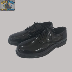wetlook/charol ladies duty shoes (mens style) C596