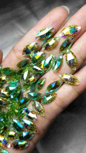 diamond sampan jelly gliter uk 7x15mm payet jelly gliter payet gliter batu batu mote mote manik manik isi 85bji & 40bji