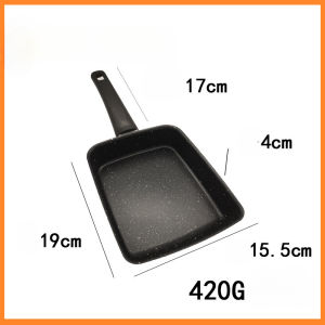 BHQ Square Non-stick Frying Pan Non-stick Japanese Square Pan Mini Pan Roasted Egg Wok Wok Dapur Menggoreng