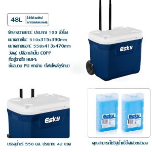 เครื่องทําความเย็นความร้อน Esky แบบพกพาสําหรับการตั้งแคมป์กลางแจ้งและการเดินทางในรถยนต์พร้อมกล่องเก็บเครื่องทําความเย็นแบบสองในหนึ่งเดียวแช่แข็งเย็นสามารถเลือกได้ 15 l / 26 l / 48 L