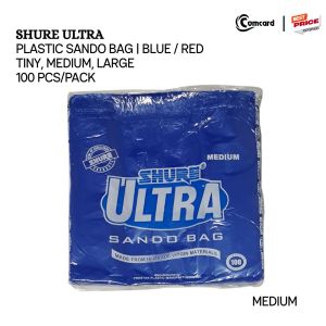SHURE ULTRA COLORED SANDO BAG  (100PCS) [Small Medium Large XL Jumbo]