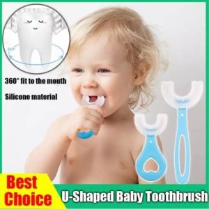 Sikat Gigi Anak Bentuk U Bahan Silikon / Training Toothbrush / Tooth Brush Baby Silicon type U Sikat Gigi Anak Sikat