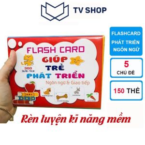 [Hoàn tiền 10%]Thẻ học thông minh 5 chủ đề 300 câu hỏi giúp trẻ phát triển rèn luyện kĩ năng mềm ngôn ngữ giao tiếp