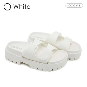 OCTAVIA Sandal Slide Slip On Wedges Wanita Double-Straps #OC-2412 (FREE BOX)