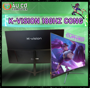 Màn hình Gaming 180hz CONG Full viền 27 inch K-Vision FullHD / VA / 1ms Chuyên Game 27inch viền mỏng