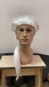 Male Baroque cosplay Masquerade   colonial mens wig   Lawyer and judge costume wig