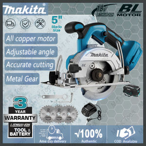 Makita 5" Cordless Circular Saw Heavy Duty Electric Saw Wood Cutter Machine Portable Power Saws