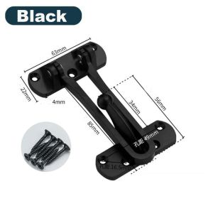 Heavy Duty Door Bolt Hasp Home Villa Hotel Bar Room Security Door U Lock Easy Instal Guard Latch