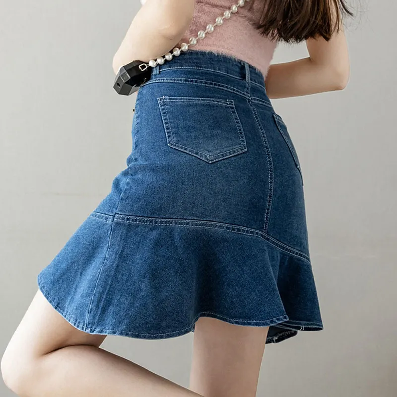 Denim mini skirt 5xl best sale