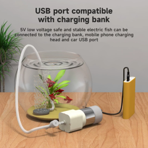USB Aquarium Ống bơm hơi xách tay bể cá Ống bơm hơi Máy nén khí Aerator yên tĩnh oxy bơm bể cá phụ kiện