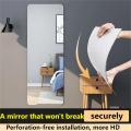 Shatterproof mirror, HD full-length mirror, wall-mounted floor mirror, clothing store fitting mirror. 