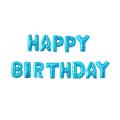 (Warna BIRU) 1 Pcs Balon huruf/balon nama/balon angka/balon ulang tahun/balon foil ukuran 40 cm. 