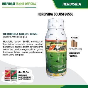 Solusi 865SL 400 ml Herbisida Pembasmi Gilma Berdaun Lebar Pada Tanaman Padi Dan Karet