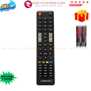 Remote điều khiển tivi ASANZO Mã 10 điều khiển TV Asanzo LCD-LED - Tặng kèm pin - Điện Tử Phương Uyên