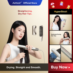 Airbot Aria HyperStyler | High Speed Hair Dryer & Multi Hair Styler Hair Curler Low Heat De-frizz No Flyaway Lesser Hair Lost Low Noise Temperature Control
