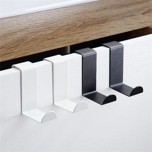 STVML มัลติฟังก์ชั่ ใช้งานได้จริง Punch-Free ประตูตู้เก็บของ ตัวจัดระเบียบประตูหลัง เอส-เชป ตะขอกุญแจ ตะขอเกี่ยวตะขอ ชั้นเก็บของชั้น ที่แขวนเสื้อผ้า