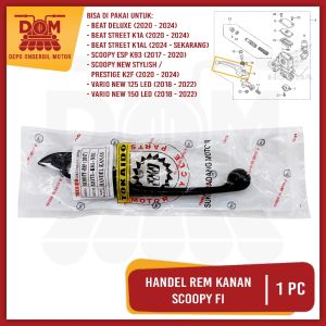 Handel Rem Scoopy eSP 2017 Kanan Hitam (TOKAIDO) Hendel Brake Tuas Tarikan Rem Depan Honda Beat K93