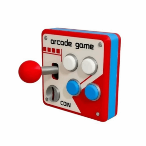 WARM Creative Light Switch Guard Covers 3D Printed Retro Arcade Games Console-shaped Switch Cover Easy Install Protective Joystick Switch Stickers Home Decoration