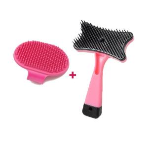 PET DIARY Sisir Bulu Kucing Perontok Peralatan Grooming Anjing Otomatis Memijat Kecantikan Bulu