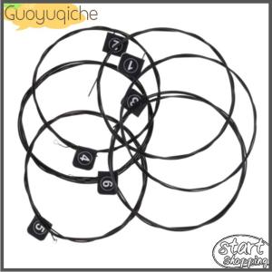 【Guoyuqiche】 6pcs lot Nylon + 3 %Polyester Classic Guitar String NX35-C Color Plated Wire
