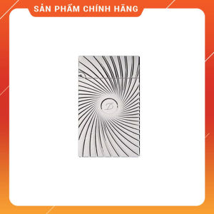 Hộp Quẹt Bật Lửa Dupont Xăng Đá DX09T Họa Tiết Vòng Xoáy Đồng Tâm Đẹp Độc Lạ - Dùng Xăng Đá Cao Cấp