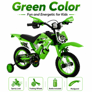 BIKE FOR KIDS Childrens Mountain Bike 12/16 Inch Elementary School Bicycle for Boys & Girls Lightweight Kids Bike Suitable for Flat Roads Trail Rides and Campus Travel Grow-with-Me Design